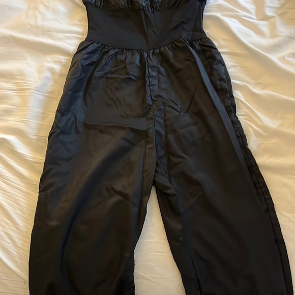 Black “Trash Bag” Romper - Picture 2 of 2